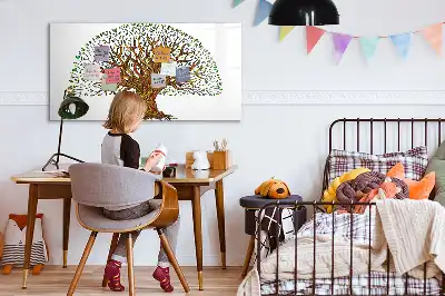 Tableau magnétique de dessin forme racine d'arbre