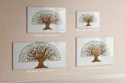 Tableau magnétique de dessin forme racine d'arbre