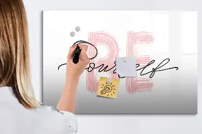 Tableau magnétique à dessiner motif Sois toi-même