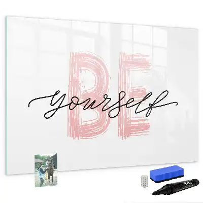 Tableau magnétique à dessiner motif Sois toi-même