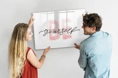 Tableau magnétique à dessiner motif Sois toi-même