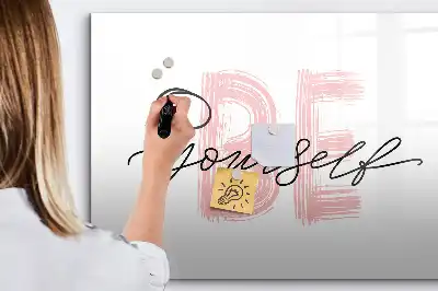 Tableau magnétique à dessiner motif Sois toi-même