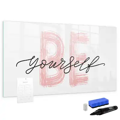 Tableau magnétique à dessiner motif Sois toi-même