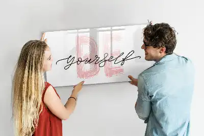Tableau magnétique à dessiner motif Sois toi-même