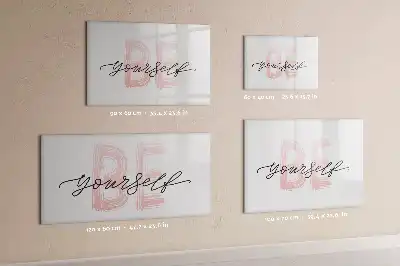 Tableau magnétique à dessiner motif Sois toi-même