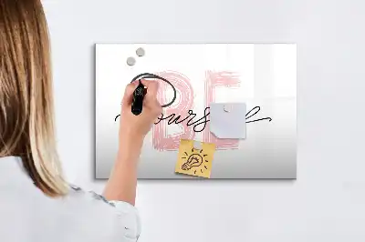 Tableau magnétique à dessiner motif Sois toi-même