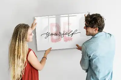 Tableau magnétique à dessiner motif Sois toi-même