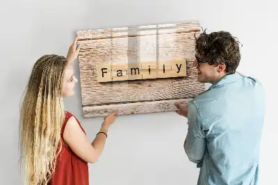Tableau magnétique pour dessiner modèle Texte Famille
