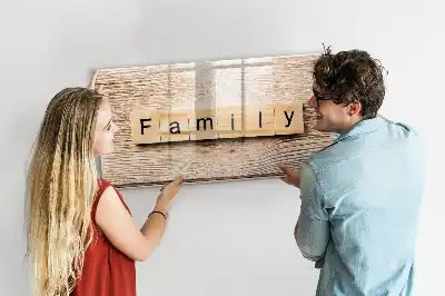 Tableau magnétique pour dessiner modèle Texte Famille