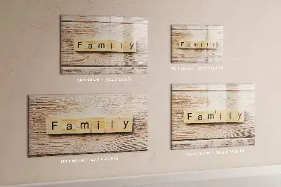 Tableau magnétique pour dessiner modèle Texte Famille