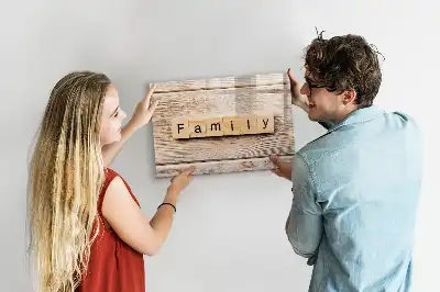 Tableau magnétique pour dessiner modèle Texte Famille