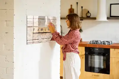 Tableau magnétique pour dessiner modèle Texte Famille