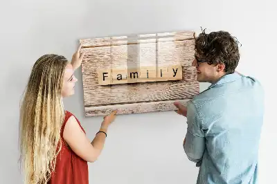 Tableau magnétique pour dessiner modèle Texte Famille