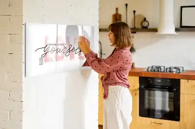 Tableau magnétique à dessiner motif Aime-toi toi-même