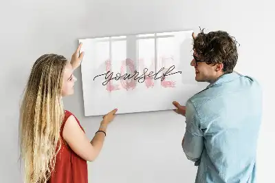 Tableau magnétique à dessiner motif Aime-toi toi-même