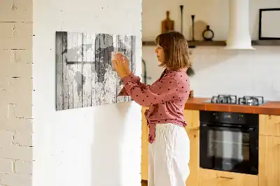Tableau magnétique pour dessiner carte du monde
