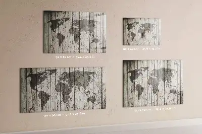 Tableau magnétique pour dessiner carte du monde