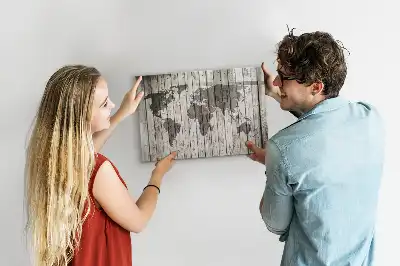 Tableau magnétique pour dessiner carte du monde