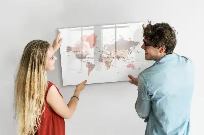 Tableau magnétique à dessiner carte du monde détaillée