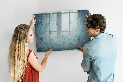 Tableau magnétique pour dessiner motif carte vintage