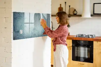 Tableau magnétique pour dessiner motif carte vintage