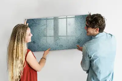 Tableau magnétique pour dessiner motif carte vintage