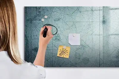 Tableau magnétique pour dessiner motif carte vintage
