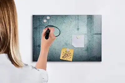 Tableau magnétique pour dessiner motif carte vintage