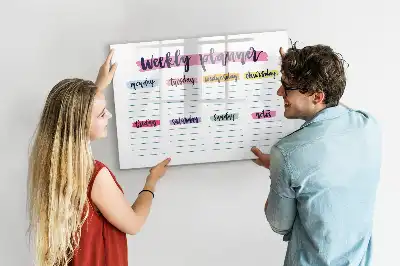 Tableau magnétique à dessiner planificateur manuscrit
