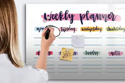 Tableau magnétique à dessiner planificateur manuscrit