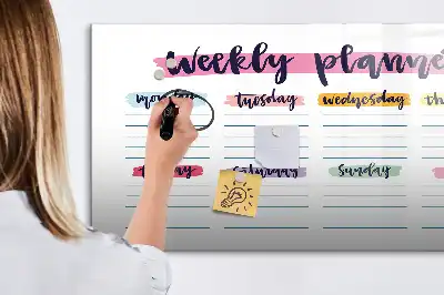 Tableau magnétique à dessiner planificateur manuscrit