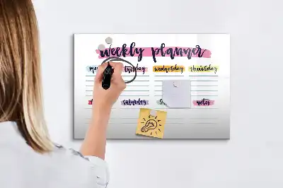 Tableau magnétique à dessiner planificateur manuscrit
