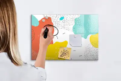 Tableau magnétique à dessiner modèle Abstraction POP