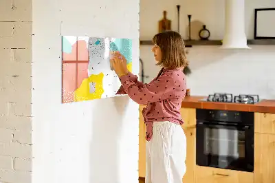 Tableau magnétique à dessiner modèle Abstraction POP