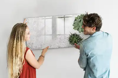 Tableau magnétique pour dessiner motif plantes décoratives