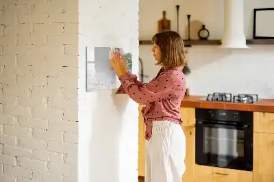 Tableau magnétique pour dessiner motif plantes décoratives