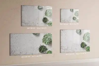 Tableau magnétique pour dessiner motif plantes décoratives
