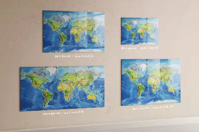 Tableau magnétique pour dessiner carte du monde