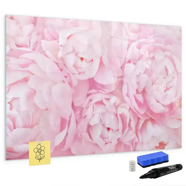 Tableau magnétique pour dessiner motif fleurs épanouies