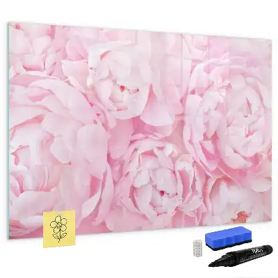 Tableau magnétique pour dessiner motif fleurs épanouies