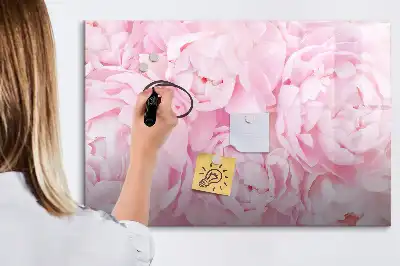 Tableau magnétique pour dessiner motif fleurs épanouies