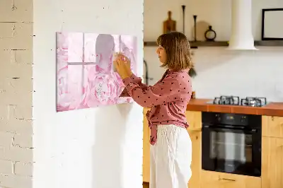 Tableau magnétique pour dessiner motif fleurs épanouies
