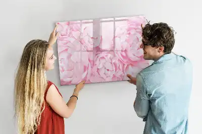 Tableau magnétique pour dessiner motif fleurs épanouies