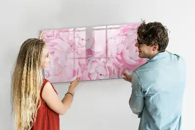 Tableau magnétique pour dessiner motif fleurs épanouies