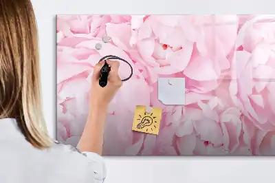 Tableau magnétique pour dessiner motif fleurs épanouies