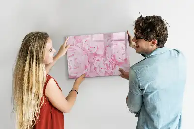 Tableau magnétique pour dessiner motif fleurs épanouies
