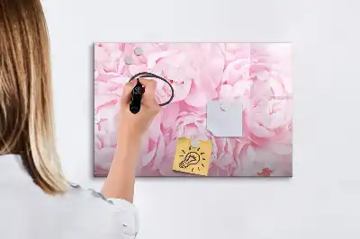 Tableau magnétique pour dessiner motif fleurs épanouies