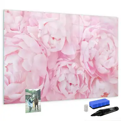 Tableau magnétique pour dessiner motif fleurs épanouies