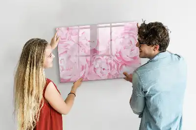 Tableau magnétique pour dessiner motif fleurs épanouies