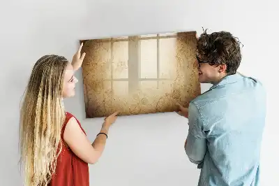 Tableau magnétique à dessiner motif ancienne carte du monde